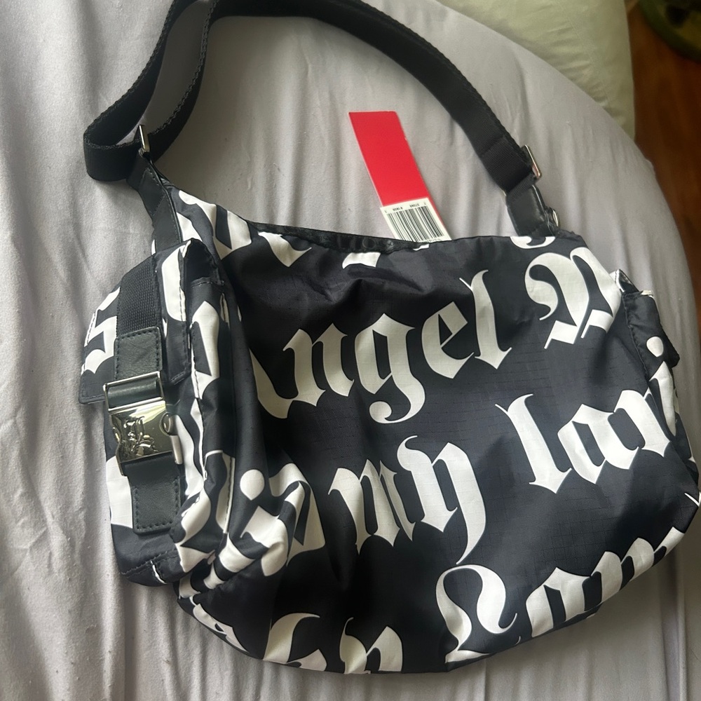 L.A.M.B. Vintage black and white shoulder bag